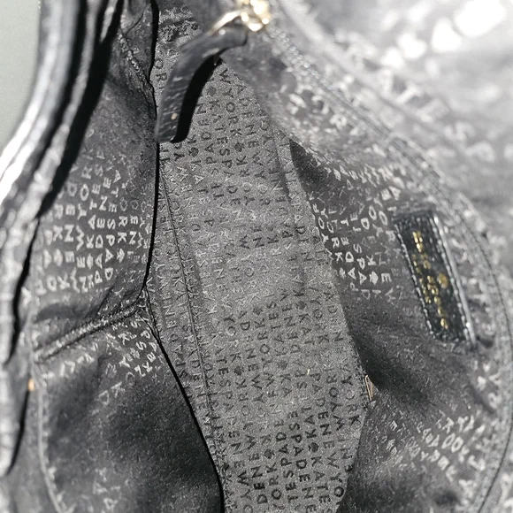 🖤 Kate Spade Fold Over Black Leather Crossbody Bag With Handle 🖤 - Picture 10 of 10